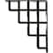 Ekena Millwork Diane Wrought Iron Bracket, (Triple center brace), Antiqued Brass 2"W x 10"D x 12"H BKTM02X10X12TDIABS - alternate 3